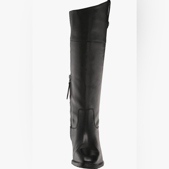 NIB Sam Edelman Drina Knee High Riding Boots in Black Leather - Picture 5 of 11